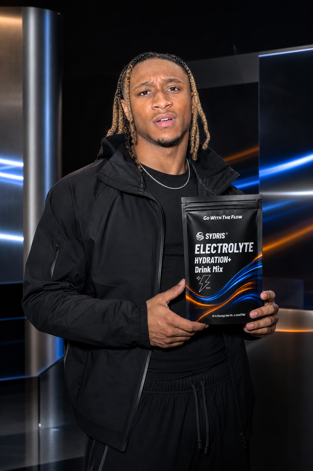 Electrolyte drink mixes lifestyle wide campaign image